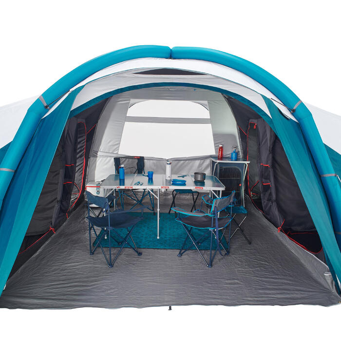 Familienzelt aufblasbar Air Seconds 8.4 Fresh&Black für 8 Personen in 4 ...